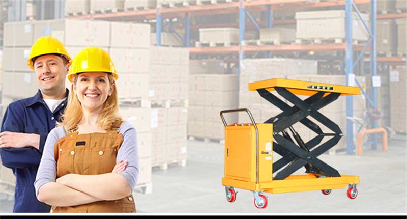 Scissor lift table