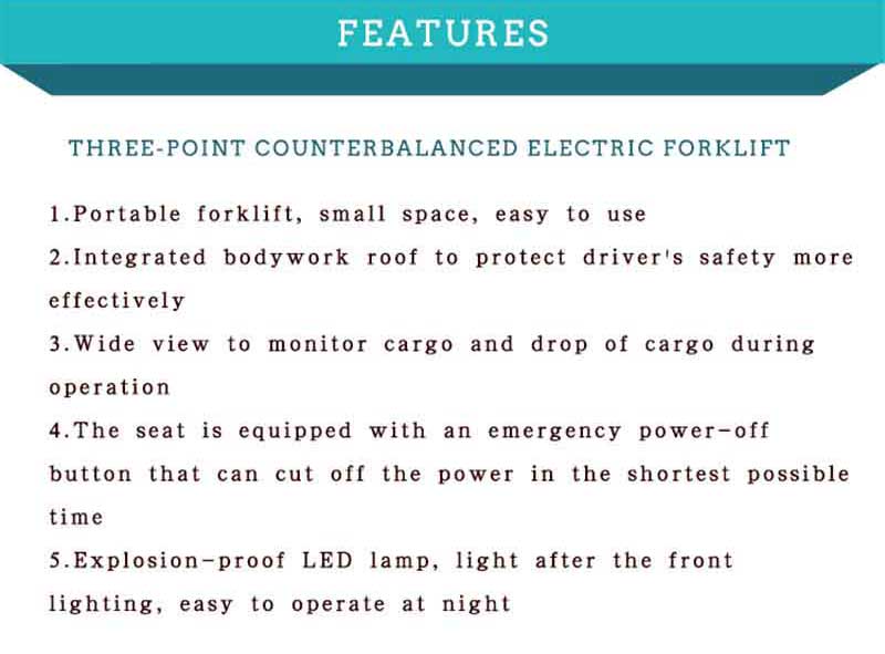 electric forklift truck 6