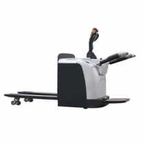 Station-drive all-electric heavy duty pallet truck have long battery life