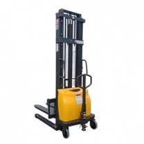 2 tons of 1.6M semi-electric walkie stacker forklift lifting