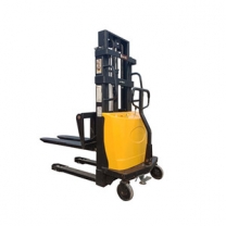 1 ton 2M Battery loading and unloading stacker semi-automatic forklift