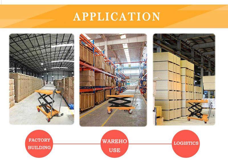 pallet lift table with rollers