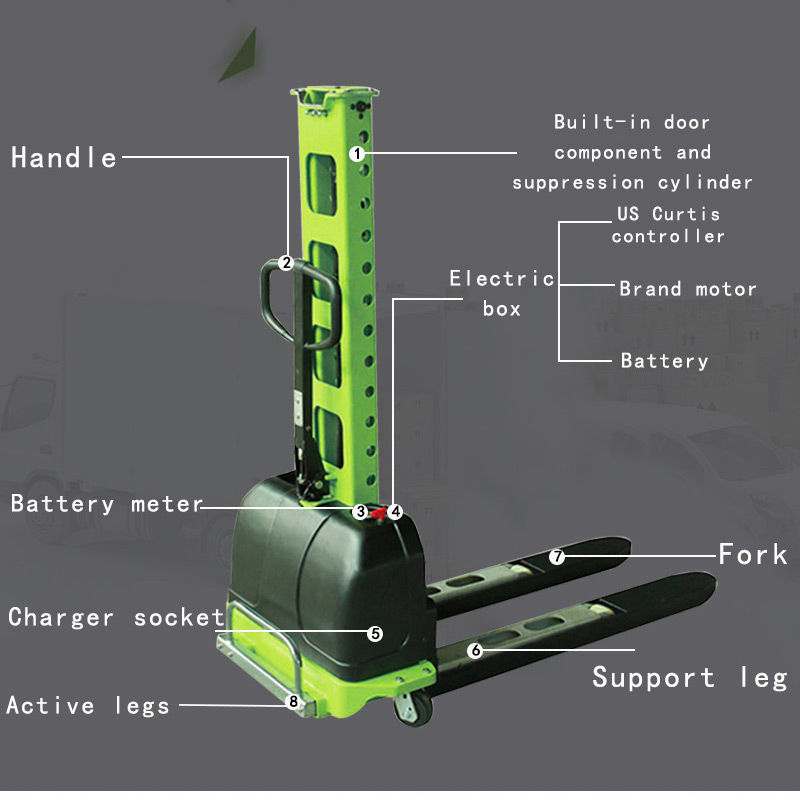 Pallet stacker truck 4