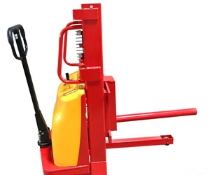 Cylindrical fork roll lift for semi-electric roll lifting equipment 