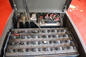 Why do small electric forklift batteries need to be added with distilled water?