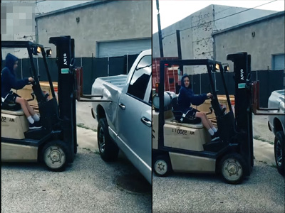 small electric forklift
