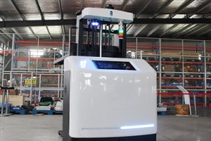 What is an self loading pallet stacker?