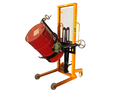 oil drum flipping truck